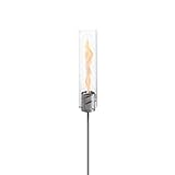 höfats - Spin 90 Fackel - Bioethanol Gartenfackel, Windlicht Bioethanolkamin aus Edelstahl - für Garten, Terrasse und Balkon - Variable Höhe Dank 4-teiligem Erdspieß