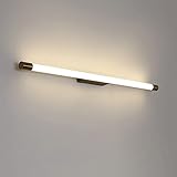 HWSY LED-Waschtischleuchten, Wandleuchten mit langem Rohr, Badezimmer-Überspiegellampe, modernes Zuhause, Nachttisch, Bildlampen, Wandlampen, Aluminium + Acryl-Schminkspiegel-Frontlampe Interesting