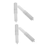 DOITOOL 4 Stück Karton-Mittelschaft Kunststoffständer Einbau-Toilettenpapierhalter Wandhalter Toilettenpapierspindel Ersatz-Toilettenpapierhalter Wandfederbelasteter Papierhalter