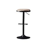 PERTID Höhenhocker, moderner, minimalistischer Barhocker, hoher Hocker, um 360 Grad drehbar, höhenverstellbarer Esszimmerstuhl (67–80 cm), Barhocker aus Eisen (Farbe: Weiß) (Schwarz B)