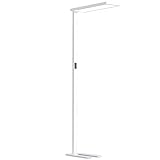 INNOVATE LED Stehlampe Büro Tageslicht PRO | 100W Up & Down Office Arbeitsplatzleuchte 12500 Lumen | 2m Büroleuchte Tageslicht UGR19 Blendungswert | Touch Panel Stehleuchte dimmbar weiß