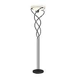 Lindby Stehlampe 'Lilou' (Retro, Vintage, Antik) in Braun aus Metall u.a. für Wohnzimmer & Esszimmer (1 flammig, E27) - Deckenfluter, Stehleuchte, Floor Lamp, Standleuchte, Wohnzimmerlampe
