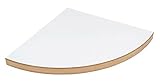 Wandregal Eckregal Weiß Hängeregal Schweberegal MDF Holz Wanddeko Made In Germany Regal Eckboard