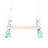 Zerodeko Boho-Wandregale Regal Aufbewahrungsregal Wandregale Zur Aufbewahrung Schlafzimmer-Organizer Hängeregal Mit Quaste Wandregal Aus Holz Hängeregal Aus Holz Kleiderbügelleiste