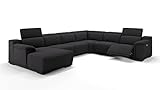 sofanella - MONTEFINO Wohnlandschaft Stoffsofa Sofalandschaft Couch