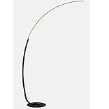 SIRHC LED-Stehleuchte Modern, Fern- und Fußschalter Bodenleuchte, Stehleuchte for Wohnzimmer Schlafzimmer Büro Stehleuchte Schwarz Deckenfluter (Color : Black-B, Größe : Foot switch+remote)