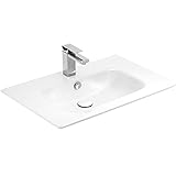 Kerabad Design Waschbecken, Einbauwaschbecken eckig, Waschtisch flach, 70 cm