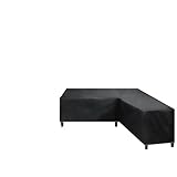 Bezug für Outdoor-Möbel wasserdichte Möbelabdeckungen, regenfest, UV-beständig, for den Außenbereich, L-Form, Ecksofa-Abdeckung, Rattan, Terrasse, Garten, Allzweck-Schutzabdeckung (Color : 270x270x90