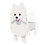 Blumentöpfe Gartenpflanzen 1 STÜCK Blumentopf Hund Pudel Chihuahua Niedlichen Tier Pflanzgefäße Blumentopf Hund Pflanzgefäß Hund Pflanzgefäße Garten Haustier Hund Blumentöpfe (C, One Size)