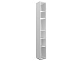 möbelando Regal Dekoregal Beistellregal Holzregal Bücherregal Standregal Ravenna IV Weiß matt