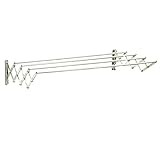 CCACHE An der Wand montierter Handtuchhalter, an der Wand montierter einziehbarer Kleiderbügel, an der Wand montierter Wäscheständer, Faltbare Kleiderstange, tragbare Kleidungsaufbewahrun
