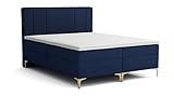 Boxspringbett Monaco Bettkasten Topper Polsterbett Bett (160 x 200 cm)