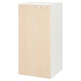 Ikea PLATSA/SMÅSTAD Kleiderschrank, 60x57x123 cm, Weiß/Birke