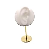 Amagogo Ohrringständer, Schmuckorganisator, ohrförmige Schmuckaufbewahrung, Ohrmodell, Ohrringständer für Hochzeit, Tischschmuck, Weiß richtig