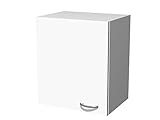 Flex-Well Küchen-Hängeschrank UNNA | Oberschrank vielseitig einsetzbar | 1-türig | Breite 50 cm | Weiß