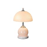 FURLOU 15,7' Schreibtischlampe Nachttischlampe Glaslampenschirm for Schreibtisch Leselampe Wohnzimmer Schlafzimmer Vintage Bibliothek Banker Inklusive 2 Glühlampen Lampenschirm (Color : A)