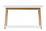 Konsimo Frisk Kollektion Ausziehbarer Küchentisch 75x140-180x80cm - Weiß Esstisch im Skandinavischen Stil - Wohnzimmertisch - Tisch aus Holz - Robust Hochwertiger Tisch - Massivholztisch