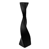 Vase-Große Bodenvase- für pampasgras-Schwarze deko modern Keramik vase Höhe: 40 cm, für Pampasgrasfür Wohnzimmer Küche Tisch Hochzeit oder als Geschenk (Color : Black)