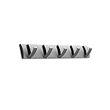 GRFIT Wandgarderobe Kleidermakler-Wandhalterung, Metallhaken, einfaches Regal, Metallmantel Hakenschienen, faltbarer versteckter Haken, platzsparende Garderobe Kleiderhaken Wand
