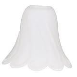 DOITOOL Glaslampe Kaminbefestigung Ersatz Glockenförmiger Glasschirm Kommode Dekor-Kristall-Leuchte Weiße Dekor-Lampenabdeckung Lampen Glühbirne Lampenschirm Stehlampe Vintage