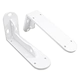 Cate TV-Schrank/Schreibtisch-Traghalterung, an der Wand montierter Fester dreieckiger Stützrahmen aus Eisen, weiß (Size : 50 * 15cm)