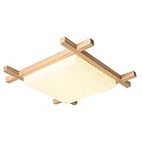 FairUo Deckenleuchten, Led-Deckenleuchte Balkon Moderne Studie Massivholzlampe Nordische Schlafzimmer Beleuchtung Lampe Schatten Haushalt Deckenleuchte Beleuchtung/61Cm