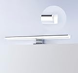 DILUMEN Spiegellampe Badezimmer,Super Helle Spiegelleuchte Bad 10w 1100lm 40cm,Elegante Badleuchte,Spiegelschrank Beleuchtung 230v IP44 Spiegel Lampe Bad,Kaltes Weiß 6000K CRI90 Bathroom Mirror Light