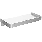 Alipis Silberne schwebende Regale, Badezimmer-Organizer, Wandmontage, Badezimmer, kleine Wandregale, Telefonregal, Make-up-Organizer, Raum, Badezimmer, Duschregale