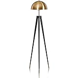 OLOTU Deckenfluter Stehlampe Moderne Industrie Stehlampe Schwarz und Gold Stativ Aufbewahrungslampe Einfache Kunst Stehlampe für Wohnzimmer Stehleuchte