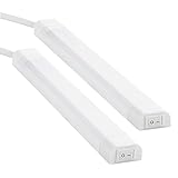 SEBSON LED Unterbauleuchte neutralweiß 30cm - 2er Set - LED Leiste 4W 300lm 4000K Lichtleiste mit Stecker und Schalter 230V IP20 24x13x300mm