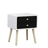 Nachttisch Nachtkommode Nordischer Nachttisch, Minimalistischer Nachttisch, Zwei Schubladen, Praktische Schlafzimmermöbel, Die Platz Sparen Nachtschrank Nachtkästchen (Color : C, Size : 42x32x50cm)