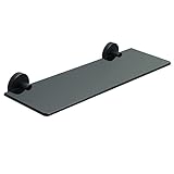 Badezimmerregale aus Glas, Organizer, Wandhalterung, Duschregal, Badaufbewahrung, 6 mm gehärtete Shampoo-Rack-Halterung, Badezimmerzubehör (Color : A)