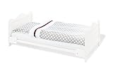Pinolino Babybett Kinderbett Florentina, 70 x 140 cm Matratzen, weiß