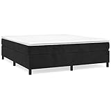 Tidyard Boxspringbett mit Matratze Bett Polsterbett Doppelbett/Einzelbett Gästebett Bettgestell Bettrahmen Hotelbett Lattenrost Schlafzimmermöbel Schlafzimmerbett 180 x 200 x 5 cm (B x L x H)