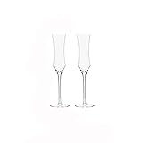 HASMI Champagner gläser 145ml Sektgläser Home Premium Kelchset Kristallglas Sektflöten Geschenk for Hochzeit, Jubiläum, Weihnachten 2-tlg Sektgläser (Color : B)