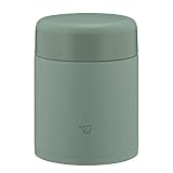 Zojirushi SW-KA40-GM Edelstahl Isolierte Suppenglas, Lunchglas, nahtlos, 400 ml, Mattgrün