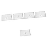 Alipis 5-Teiliges Badezimmer-Tablett Dessert-Tablett Weiß Make-Up-Schminktisch Tischdekoration Tischdekoration Halskettenschale Und Organizer Schmuckringschale Schminktisch