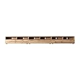Selsey REDNAW - TV-Schrank/modernes TV-Board mit DREI Schubladen, stehend/hängend, 300 cm breit (Wotan Eiche Matt ohne LED)