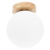 DOITOOL Deckenbeleuchtung Deckenleuchte Unterputz-Deckenleuchte Aus Glas Weiße Deckenleuchte Nacht-Deckenleuchte Kugelleuchte Halbbündige Deckenleuchte Nacht-Deckenleuchte