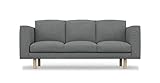 COMFORTLY 3-Sitzer-Sofa-Schonbezug, handgefertigt, kompatibel mit Norsborg Couch, nur Bezüge (Cashmere-Mischungen, Stein)