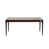 Kare Design Brooklyn Walnut Tisch, Esszimmertisch aus Massivem Sheesham-Holz, Dunkelbraun gebeizte Esstisch, (H/B/T) 76 x 175 x 90 cm, eiche