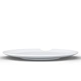 FIFTYEIGHT PRODUCTS / Tassen / Speiseteller 2er-Set, „mit Biss' (Porzellan, Ø 28 cm, weiß, Made in Germany)