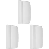 Alpertec 40134010K1 Balkontürgriff Kunststoff weiss flach 71x55 mm - LA 49 mm -verdeckte Verschraubung, 3er Pack