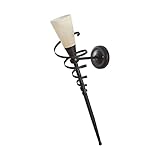 Lindby Wandleuchte, Wandlampe Innen 'Tjark' (Modern) in Braun aus Metall u.a. für Wohnzimmer & Esszimmer (1 flammig, E14) - Wandfackel, Wandstrahler, Wandbeleuchtung Schlafzimmer /, Wohnzimmerlampe