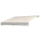 Alu-Markise T790, Gelenkarmmarkise Sonnenschutz 4x3m - Polyester Creme