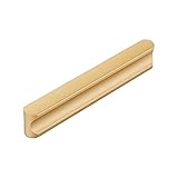 FUDGIO Zwei Packungen Schrankgriff Aluminiumlegierung Gold Möbelgriff Schubladengriff Moderner Stil Nicht leicht zu rosten - Lochabstand 96 mm (Size : Hole distance96Mm)