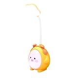 Leadrop Schreibtischlampe Augenschonende Schreibtischlampe Niedlich Cartoon LED Licht Geschenk Augenschutz Langlebig Orange Little Pig