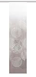 Vision S 84068 | Schiebegardine Circo, Digitaldruck auf Bambus-Optik , mit abstraktem Kreis-Motiv, 260x60cm, Farbe: Grau, Taupe (Taupe)