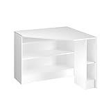 Vicco Eckschreibtisch Schreibtisch Bürotisch Alvaro 94x94cm weiß Computertisch