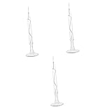 Uonlytech 3 Stück Glaskerzen-Öllampen Hochzeitsdekoration Hochzeitsdekorationen Votivkerzen In Glas Shabbat-Ölkerzen Glassäulenleuchter Glasöllampe Ölkerzen-Ornament Im Nordischen